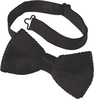 CHARLES TYRWHITT Classic Knitted Ready-Tied Bow Tie in Black at Nordstrom