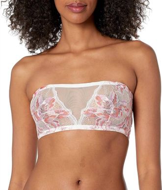 Cosabella Paradiso Bandeau Bra In Rossa/white