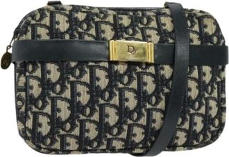 Dior Pre-owned Cross Body Bags, female, Multicolor, Size: ONE SIZE Pre-owned Trotter Canvas Shoulder Bag