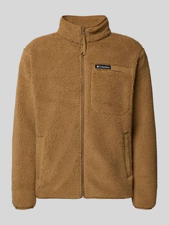 Columbia Fleecejacke aus Teddyfell in Camel, Gr&ouml;&szlig;e XXL
