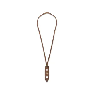 Eraldo Embroidered Leather Eyewear Necklace