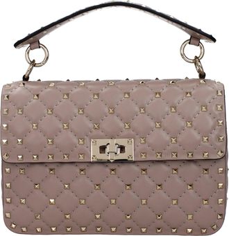 Valentino Garavani Rockstud Borsetta Donna Pelle Rosa/Rosa Polvere