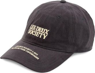 Les Deux logo-embroidered baseball cap - men - Cotton - One Size - Grey