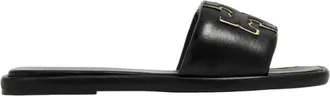 Tory Burch Double T Padded Sport Slide Sandals, Size 7