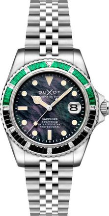 Duxot Atlantica 40 Rainbow Automatic Black Dial Mens Watch DX-2077-33
