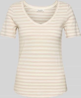 Marc O'Polo Regular Fit T-Shirt aus Slub Jersey in Sand, Größe XXL