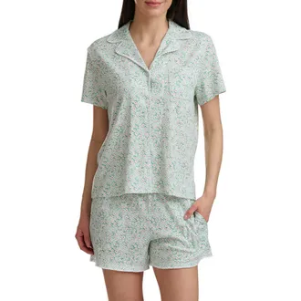 Splendid Notch Collar Short Pajamas in Daisy Dot Ditsy at Nordstrom, Size X-Large