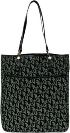 Dior Pre-owned Tote Bags, female, Black, Size: ONE SIZE Pre-owned Canvas Tote