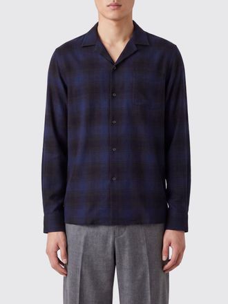 Dries Van Noten Camicia in viscosa a quadri con colletto alla cubana