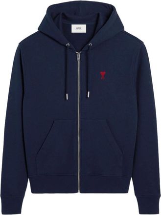 Ami Heren, Sweatshirts & Hoodies, Blauw, Maat: XL