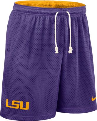 Nike LSU Sideline Reversible Mens Nike Mens Dri-FIT College Shorts in Purple | 03BF08DCLSN-BPP
