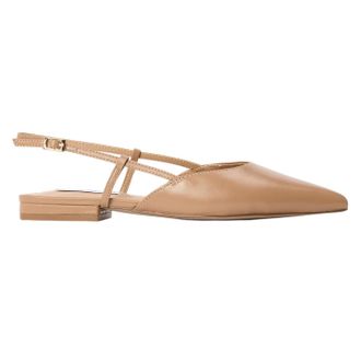 Steve Madden Womens/Ladies Spencer Leather Sling Back Sandals (Tan) - Size UK 3