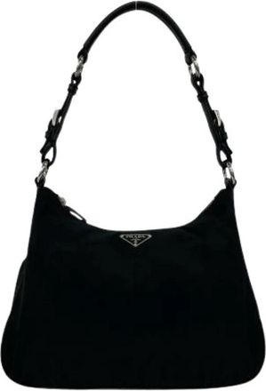 Prada Pre-owned Vintage Schoudertas - Dames - Vintage Schoudertas - Zwart - ONE Size - Leer - Vintage