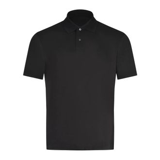Emporio Armani Polo Shirts, male, Black, Size: 2XL Buttoned Polo Shirt