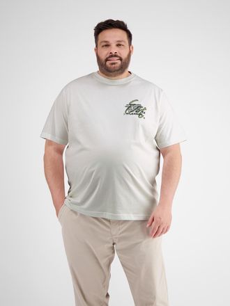 Lerros T-Shirt »LERROS T-Shirt mit Brustprint in Grossen Grössen«