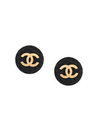 Chanel 1986 quilted clip-on earrings - Gold