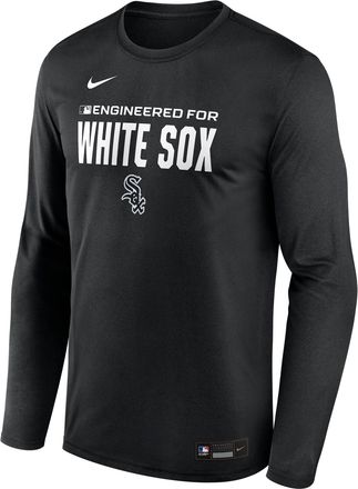 Nike Chicago White Sox Authentic Collection Team Issue Nike Mens Dri-FIT MLB Long-Sleeve T-Shirt in Black | 02TJ00ARX-JE6