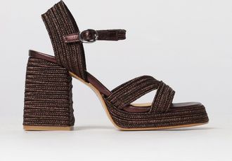 Castaner Sandalo Valle Casta&ntilde;er in rafia intrecciata e pelle