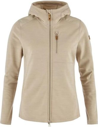 Fj&auml;llr&auml;ven Keb Fleece Hoodie Fleecejacke f&uuml;r Damen | beige