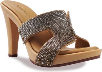 Candie's Malak Platform Sandal in Dark Tan Multi at Nordstrom, Size 11