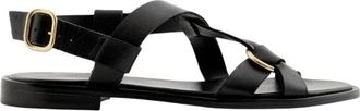 Maison Toufet Schoenen, Dames, Zwart, 39 EU, Leer, Sandale Maelys