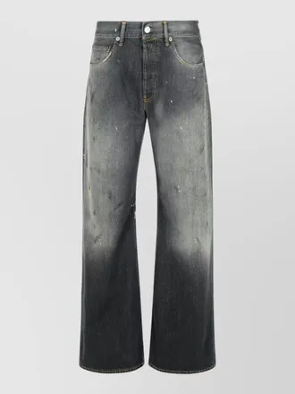 Acne Studios denim mid-rise wide-leg jeans