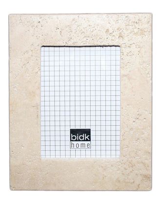 BIDKhome Bidkhome 10Inx8in Travertine Photo Frame Fits Photo 5Inx7in