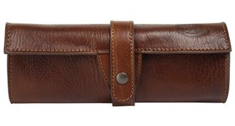 Pik&eacute; Brustbeutel PIK&Eacute;, Damen, braun, Leder, gl&auml;nzend, Kleinlederwaren Brustbeutel, echt Leder, Made in Italy