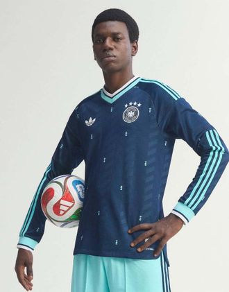 adidas adidas Performance - Germania 26 - Maglia da trasferta autentica blu navy college