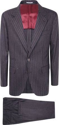 Brunello Cucinelli Suit Wool Cashmere Mv440ldthh C006
