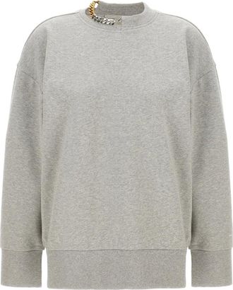 Stella McCartney Dames, Sweatshirts & Hoodies, Grijs, Maat: XS Katoen