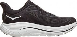 Hoka One One Mens Clifton 10 Running Shoes In Black/white