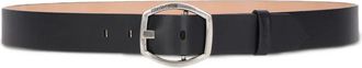 Roberto Cavalli Cintura con fibbia geometrica - Nero