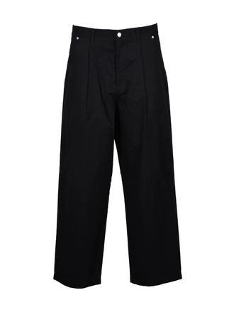 Moschino Cotton/Polyamide Trousers - Black