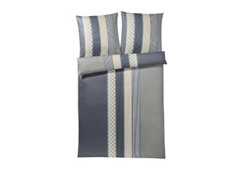Elegante Bettw&auml;sche Cornflower Stripes Deep Coal