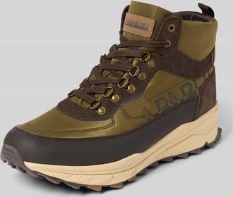 Napapijri Boots mit Schnürung und profilierter Sohle Modell VORTEC in Oliv, Größe 40