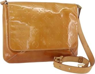 Louis Vuitton Pre-owned Leren Crossbodytas - Dames - Vintage Schoudertas - Bruin - ONE Size - Leer - Vintage
