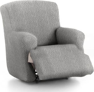 Eysa Funda de sillón relax xl elástica gris claro 60 - 110 cm