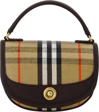 Burberry Mini Highlands Bag - Dames - Handtassen - Beige - ONE Size - Katoen - Tassen
