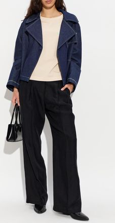 Paul Smith Double-breasted Denim Jacket, Womens, Navy Blue