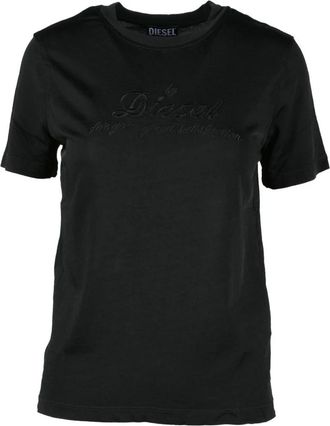 Diesel T-shirts - Dames - T-shirts - Zwart - XS - Katoen - Tops