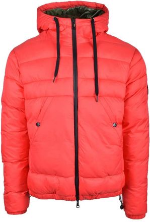 Kejo Red Quilted Polyamide Down Jacket