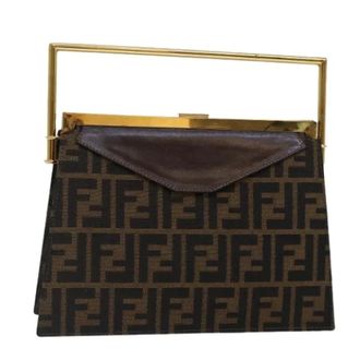 Fendi Pre-owned Vintage Zucca Canvas Handtas - Dames - Pre-owned - Bruin - Maat: ONE Size