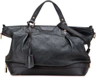 Louis Vuitton Pre-owned Handbags, female, Black, Size: ONE SIZE Pre-owned Carryall Bag with Interior Pockets & Shoulder Strap for Everyday Use