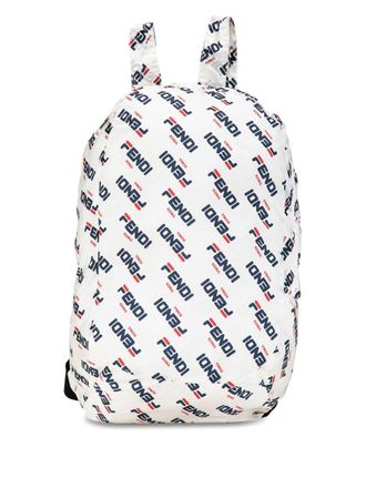 Fendi Zaino Mania Packable X Fila anni 10-23 - Bianco