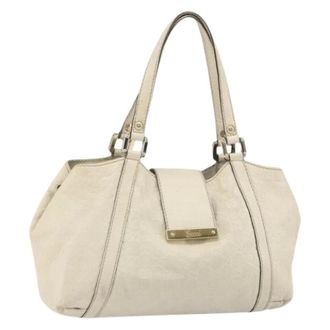 Gucci Pre-owned Canvas Handtas - Dames - Pre-owned - Beige - Maat: ONE Size