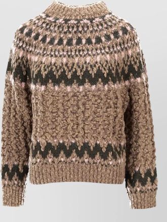 Moncler high neck chunky knit grenoble jumper