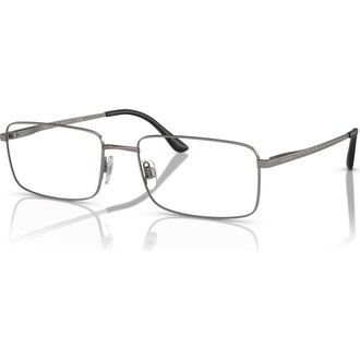 Giorgio Armani 59mm Rectangle optical glasses in Grey at Nordstrom