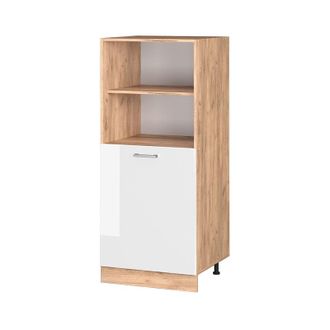 Vicco Armario Para Horno Empotrado R-line, Blanco Alto Brillo, 60 Cm