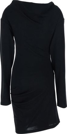 Max Mara Womens Dress Umido Black Virgin Wool